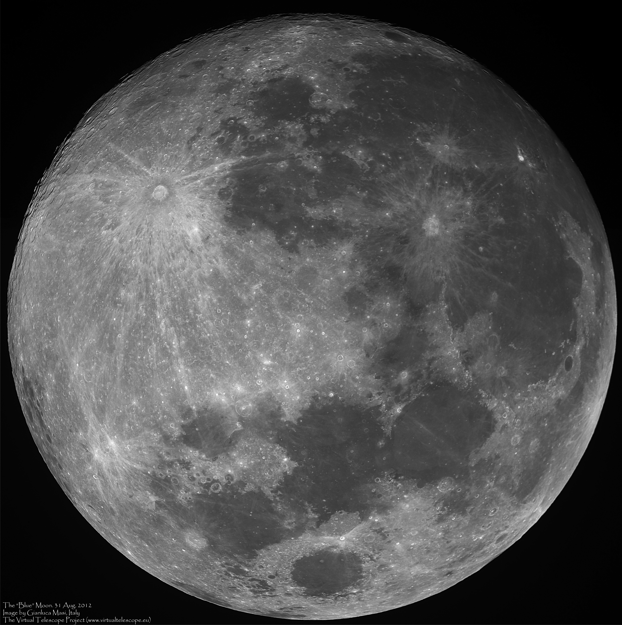 The "Blue" Moon 31 Aug. 2012 The Virtual Telescope Project 2.0