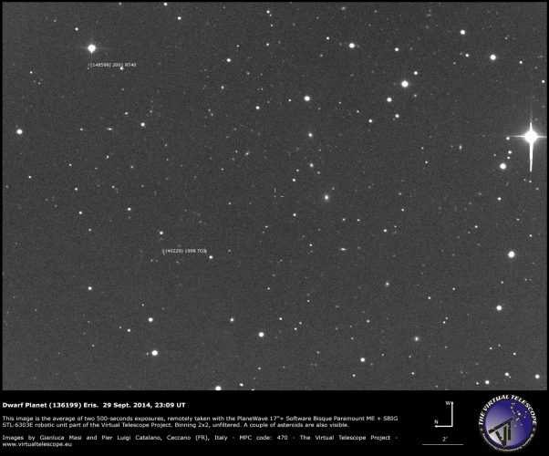 (136199) Eris: a new visit (29 Sept. 2014) - The Virtual Telescope ...