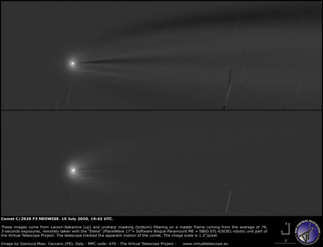 Comet C/2020 F3 NEOWISE: a close-up - 15 July 2020. - The Virtual ...