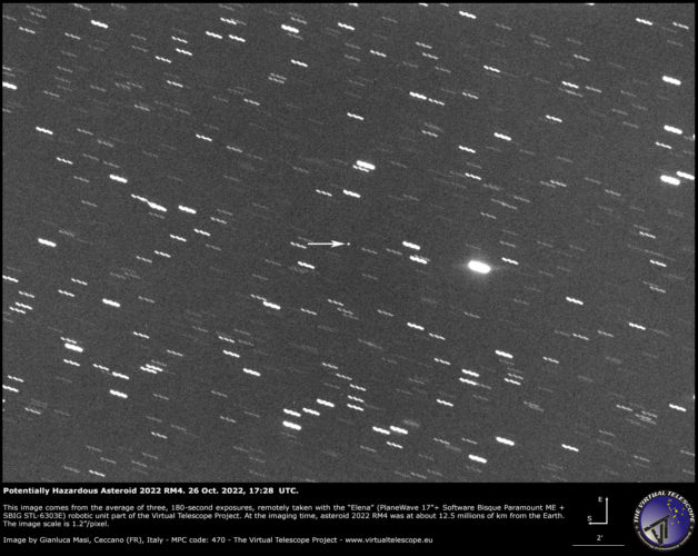 Potentially Hazardous Asteroid 2022 Rm4 Close Encounter: A Image - 26 