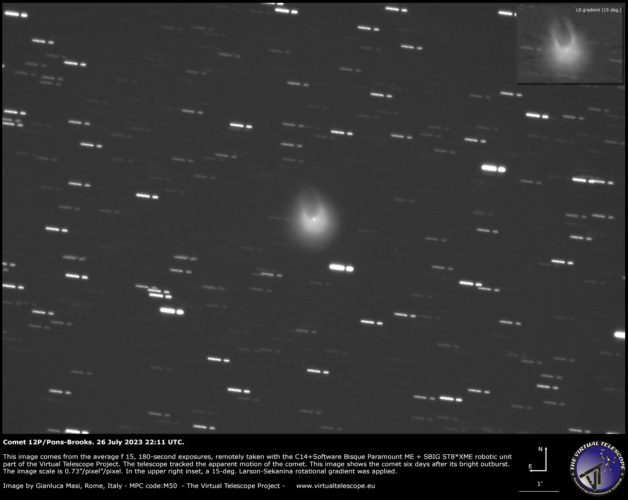 Comet 12P/Pons-Brooks bright outburst: image and coma evolution- 26 ...