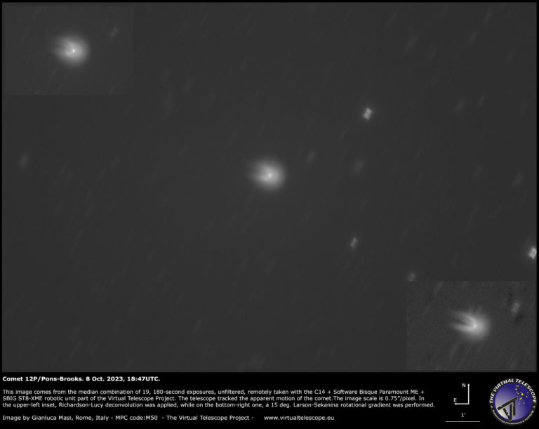 Comet 12P/Pons-Brooks Again In Bright Outburst: An Image - 8 Oct. 2023 ...