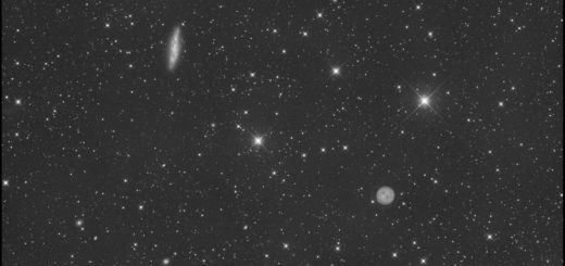 Messier 108 and Messier 97. 3 Feb. 2024.