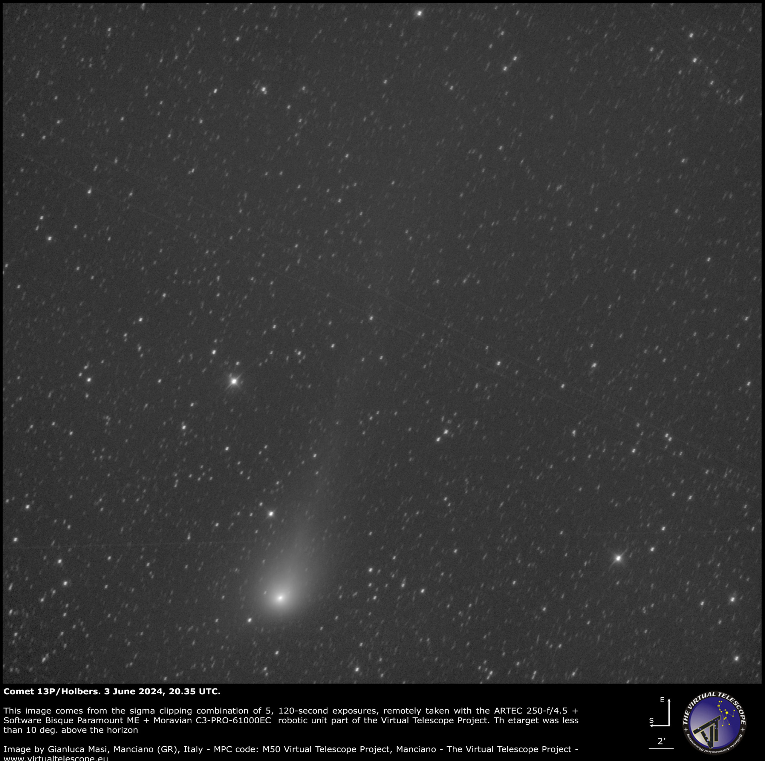 Comet 13P/Olbers: 3 June 2024