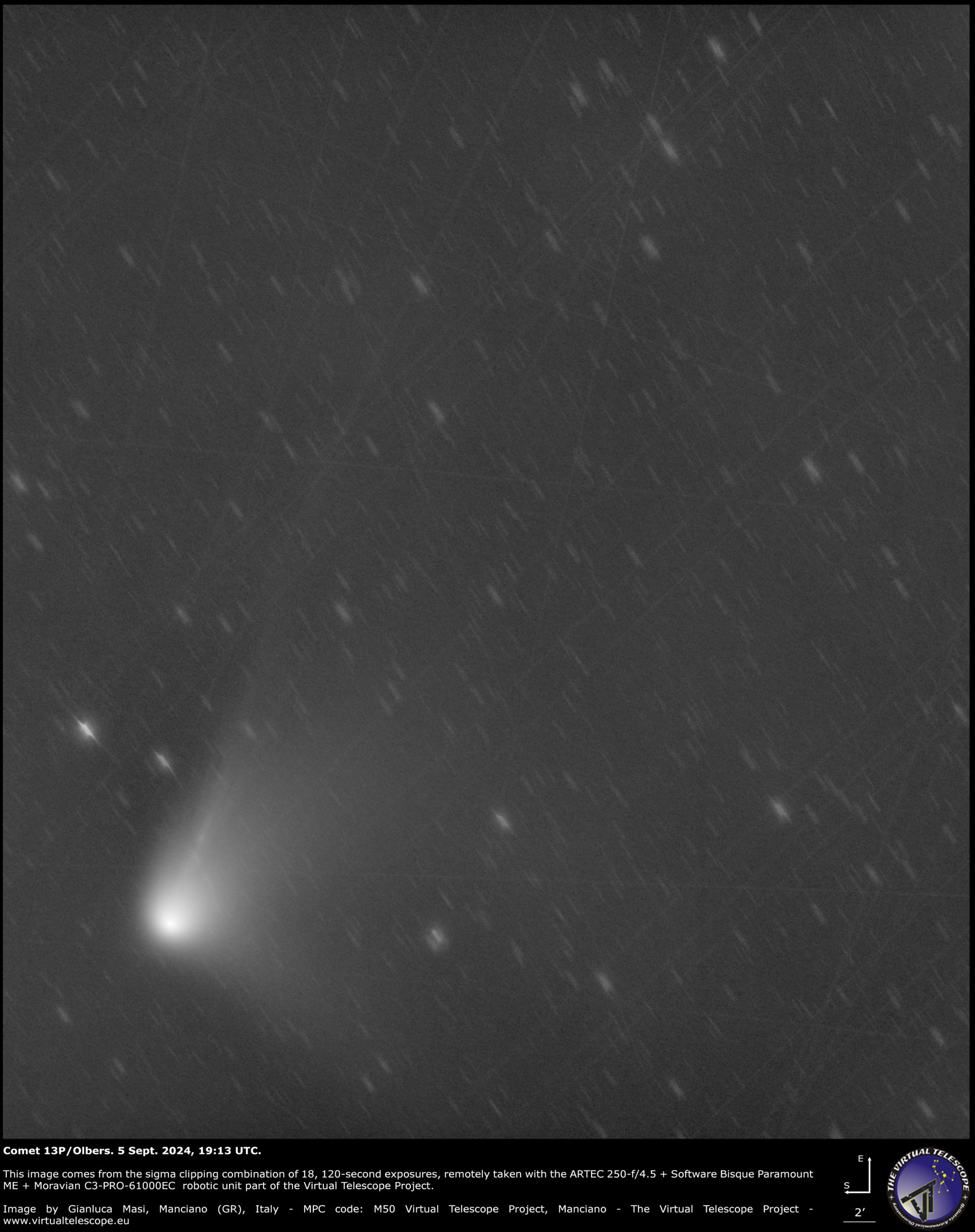 Comet 13P/Olbers: 5 Sept. 2024.