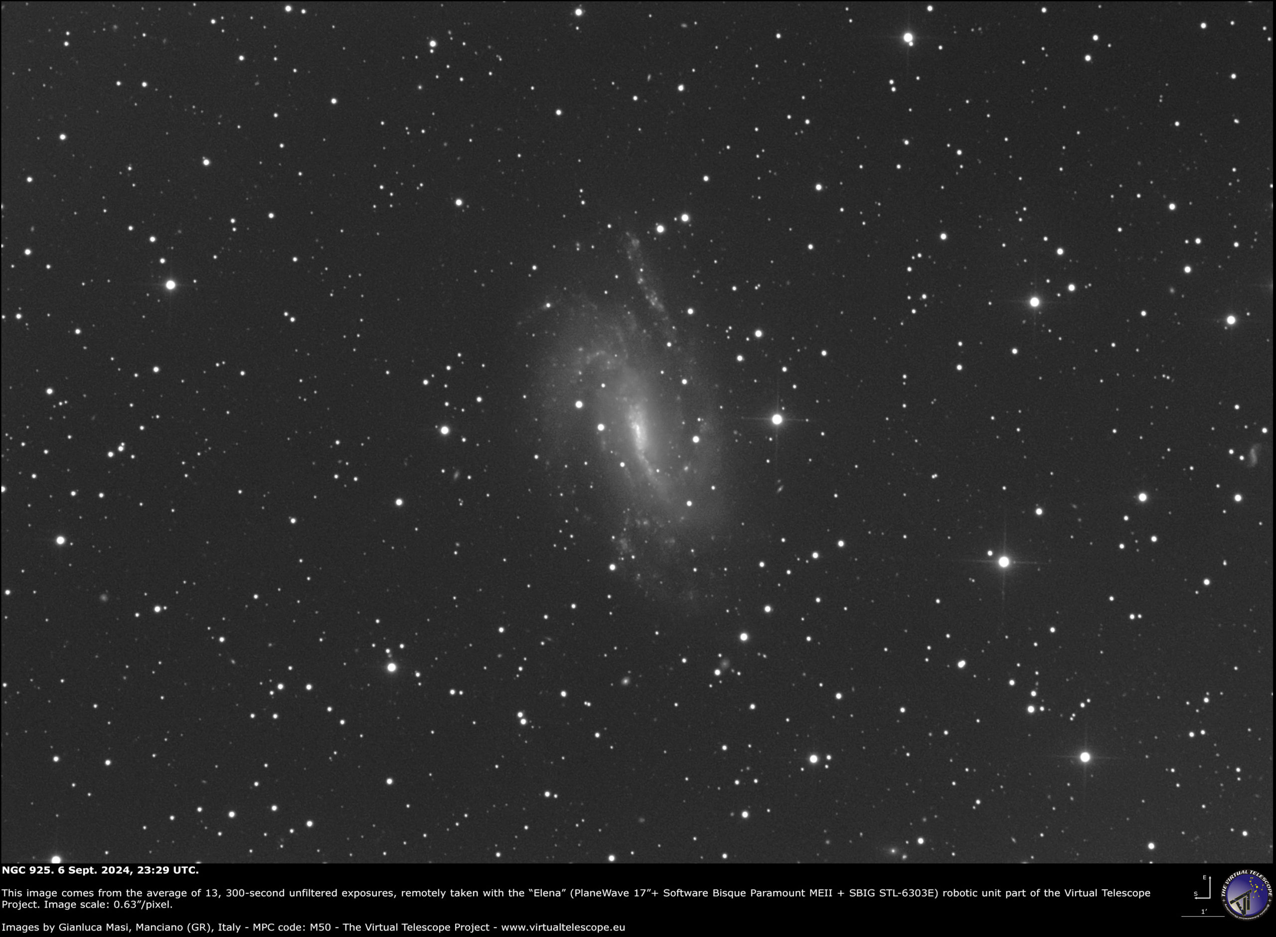 NGC 925: 6 Sept. 2024.