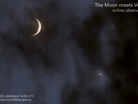 The Moon meets Venus: poster of the event.