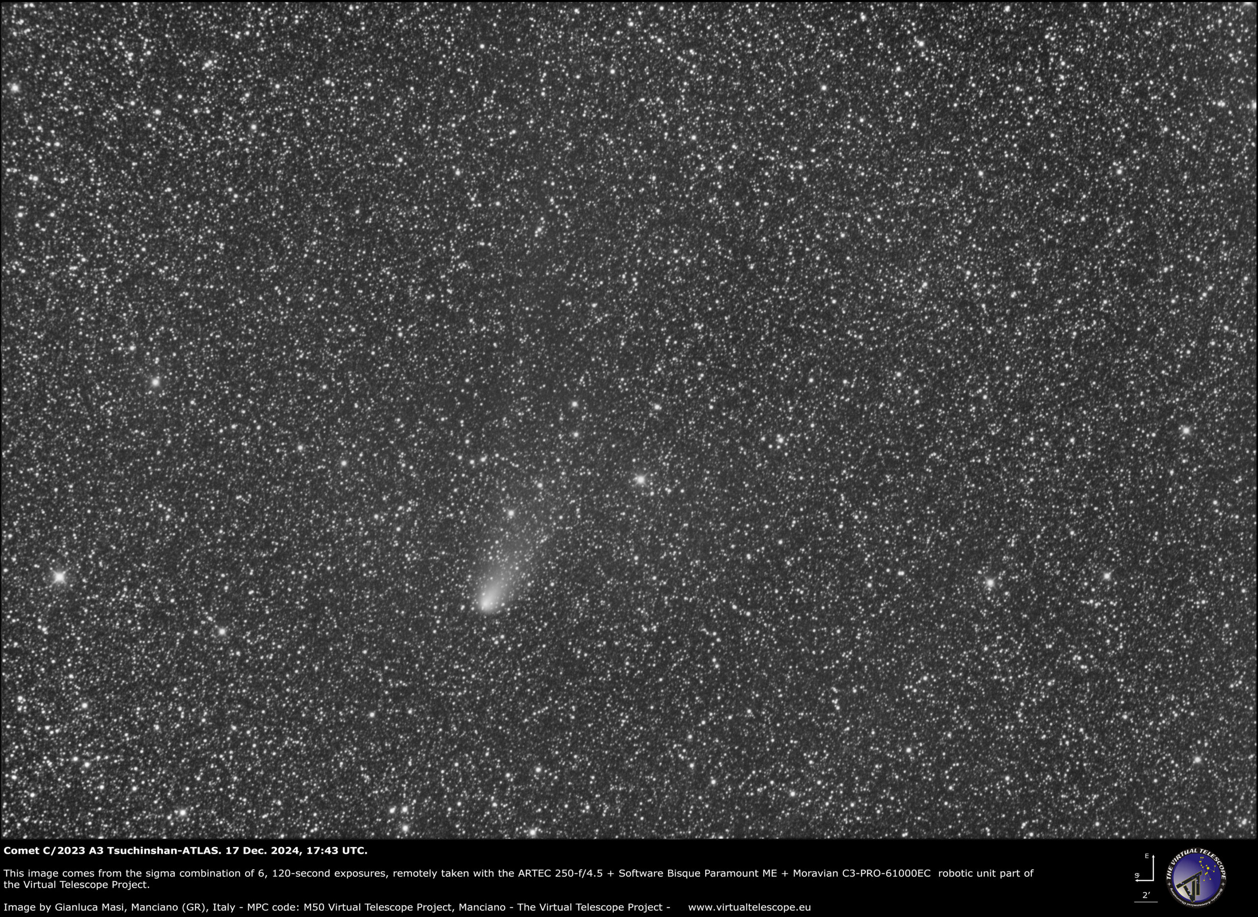 C/2023 A3 Tsuchinshan-ATLAS: 17 Dec. 2024.