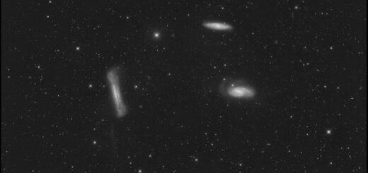 The Leo Triplet: M 65, M66 and NGC 3628. 3 Feb. 2024.