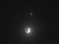 The Moon and Venus, imaged on 3 Jan. 2025, during their amazing conjunction.