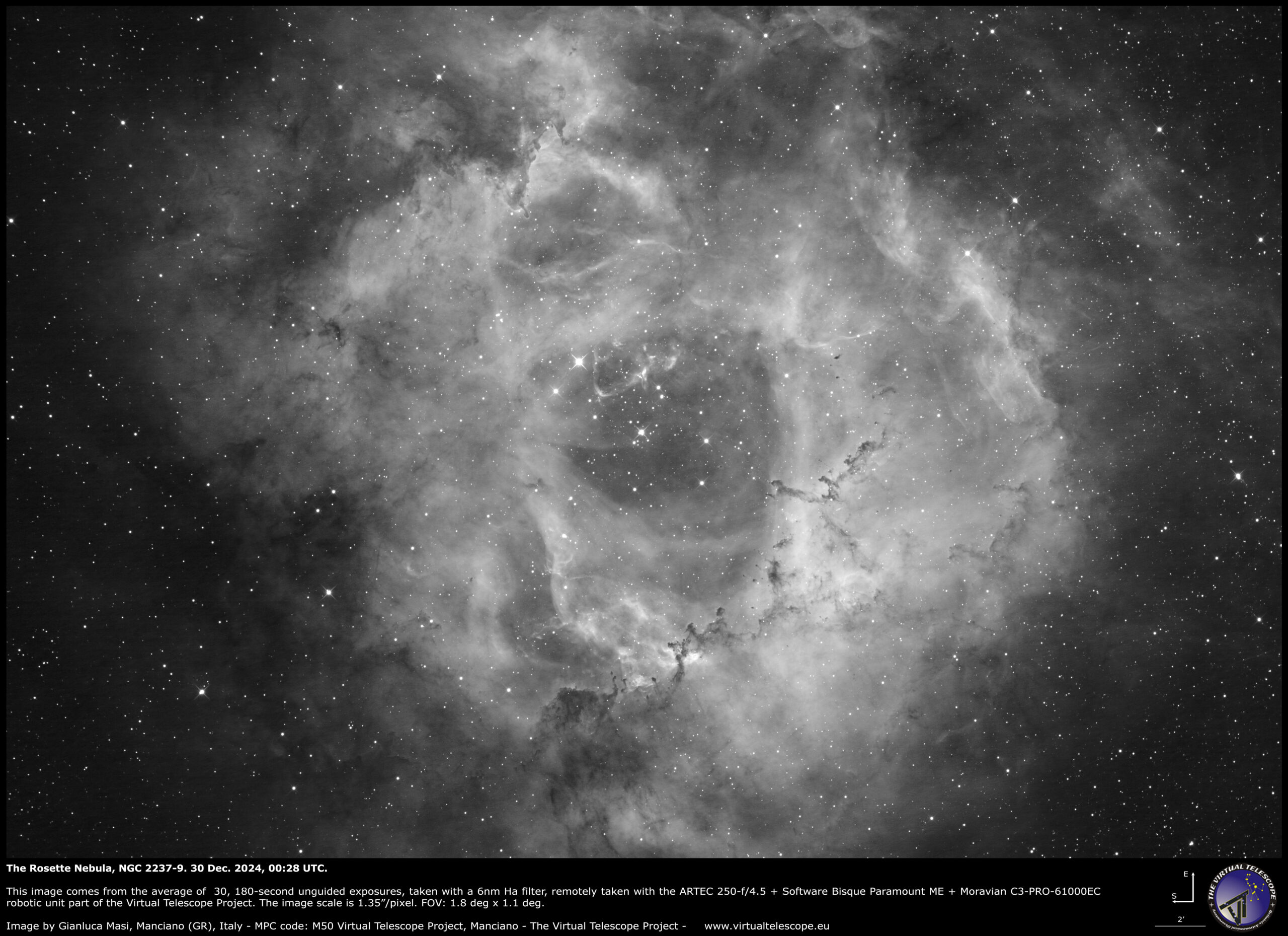 NGC 2237-9, the “Rosette” nebula.