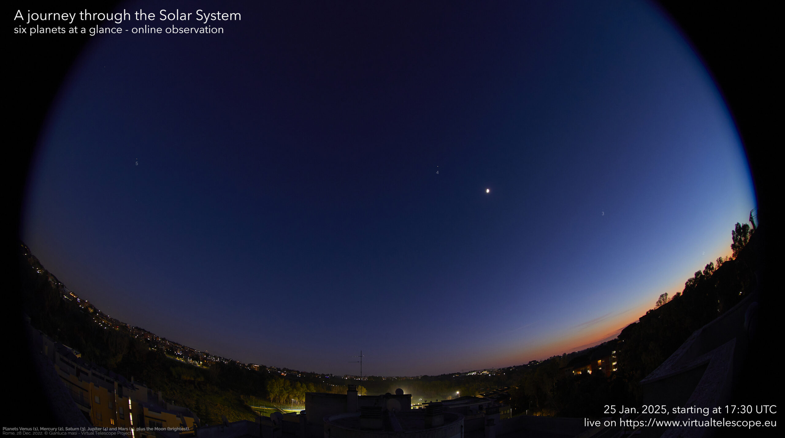 A Journey through the Solar System: six planets at a glance - poster of the event.